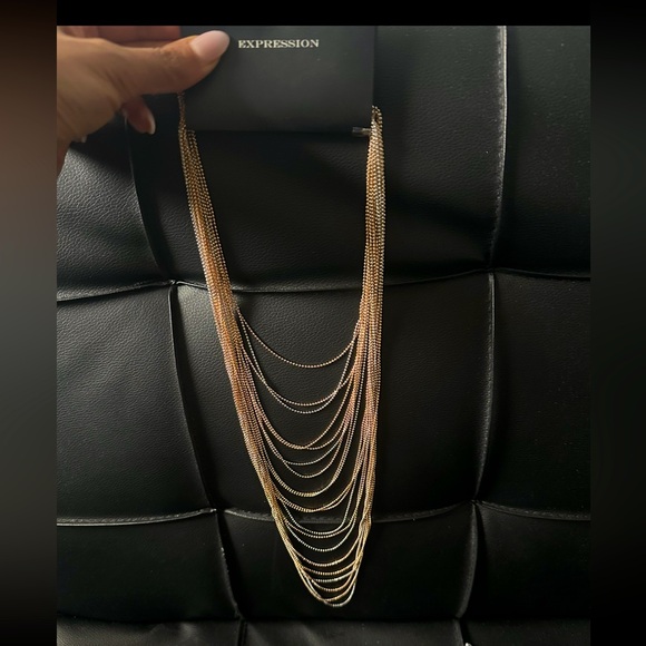 SOLD! Multi-Layer Gold and Silver Necklace, a perfect blend of elegance. - Picture 1 of 1